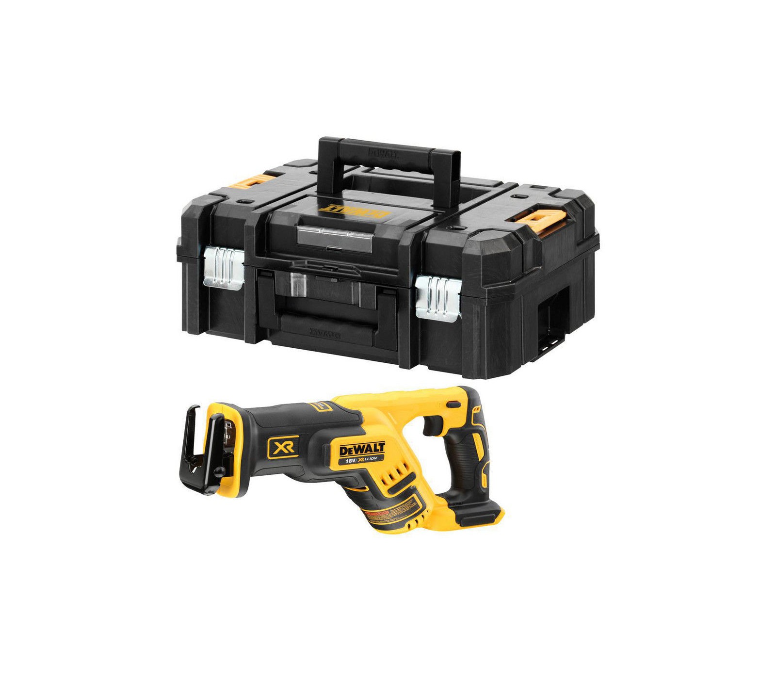 Dewalt akumuliatorinis tiesinis pjūklas DCS367NT-XJ, 18 V + lagaminas