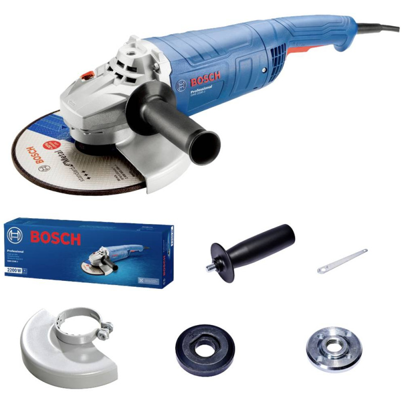 Bosch elektrinis kampinis šlifuoklis GWS 2200 J, 2000 W, 230 mm, 06018F4000