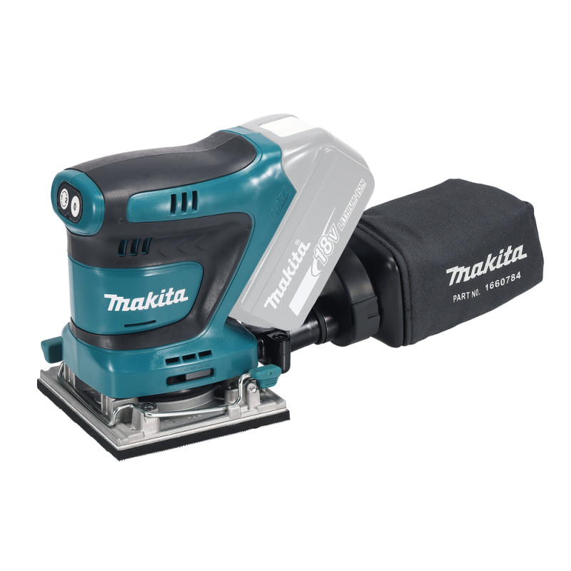 Akumuliatorinis plokštuminis šlifuoklis Makita DBO484Z, 18 V
