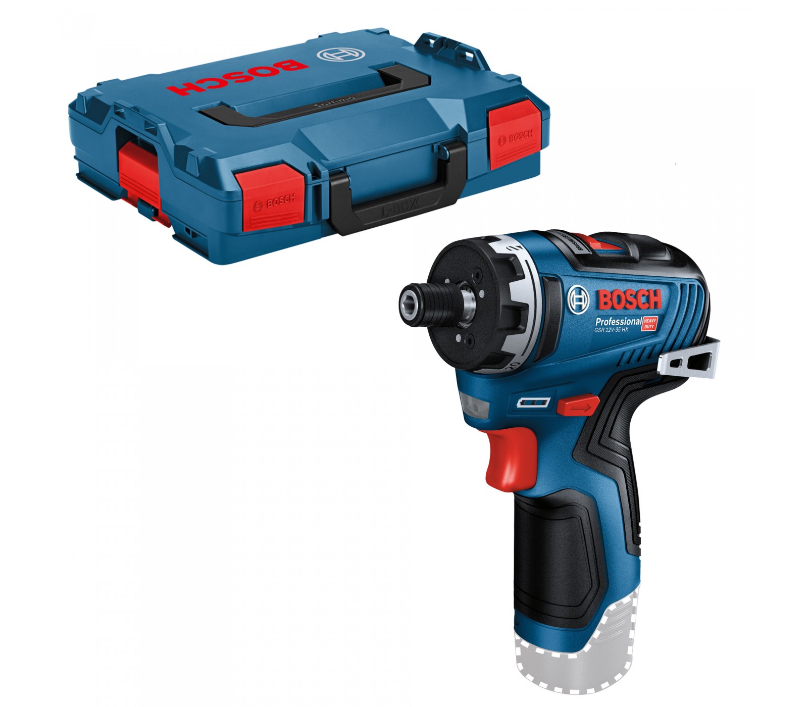 Akumuliatorinis suktuvas Bosch GSR 12V-35 HX, 12 V + lagaminas