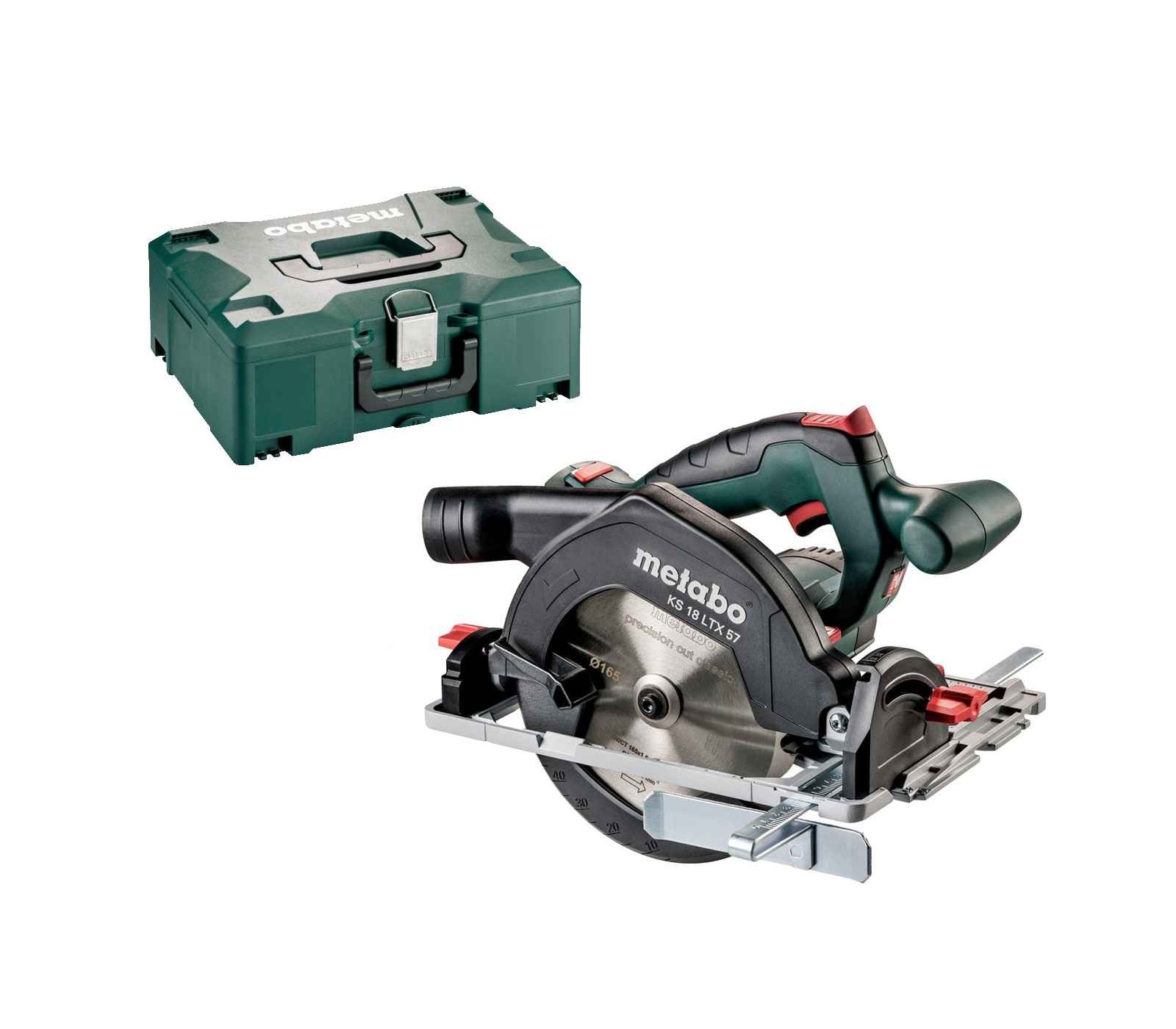 Akumuliatorinis diskinis pjūklas Metabo KS 18 LTX 57 (601857840), 18 V + lagaminas (be akumuliatoriaus ir įkroviklio)