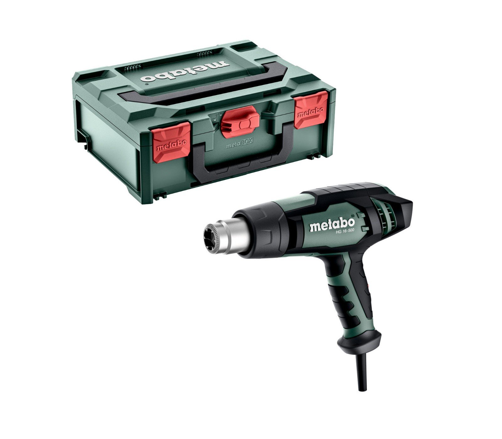 Elektrinė orapūtė Metabo HG 16-500 (601067500), 1600 W + lagaminas