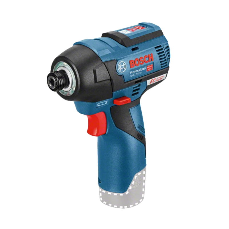 Bosch akumuliatorinis smūginis suktuvas GDR 12V-110, 12 V, 110 Nm (be akumuliatoriaus ir įkroviklio)