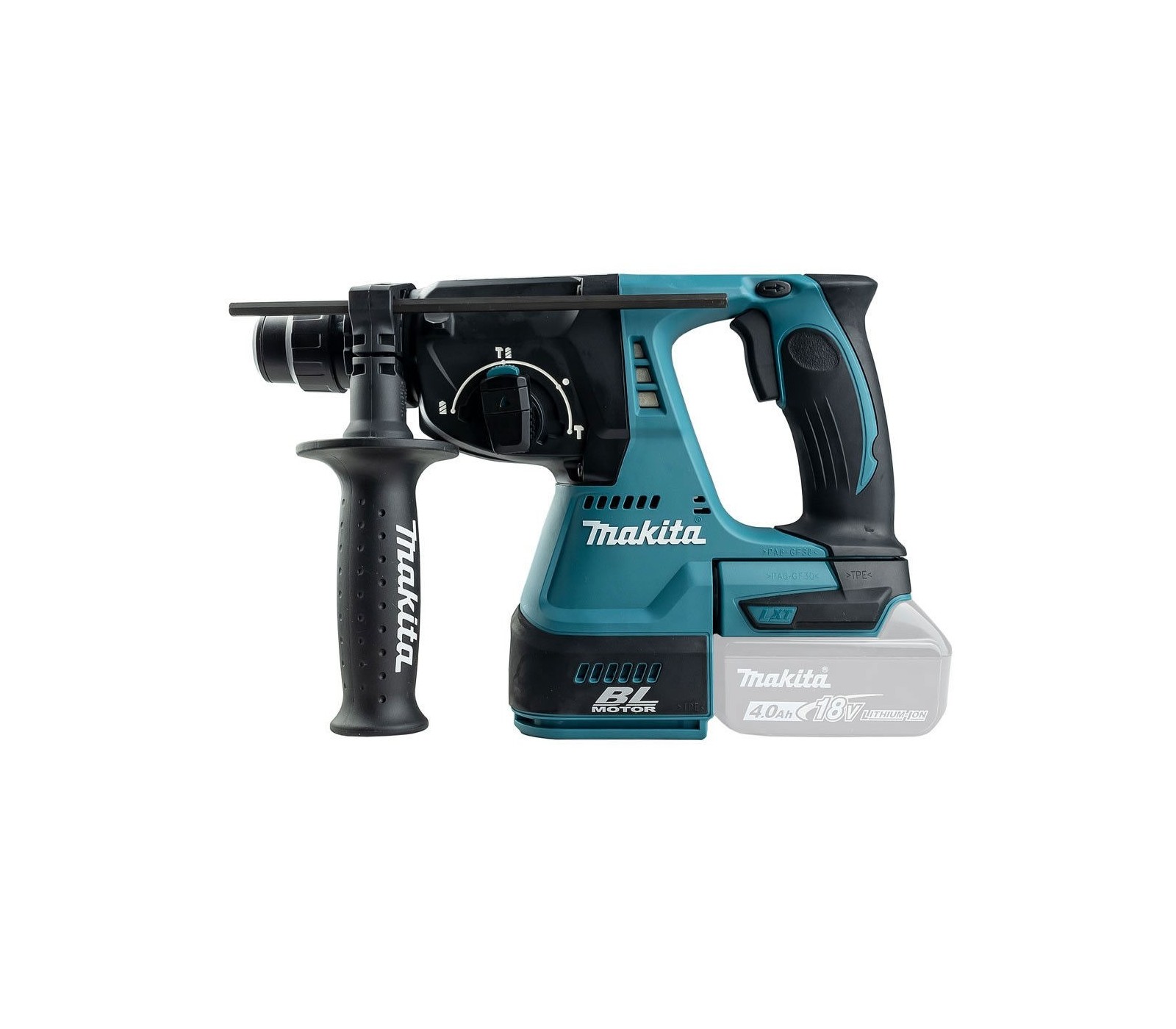 Akumuliatorinis perforatorius Makita DHR242Z, 18 V, 2 J, SDS-plus