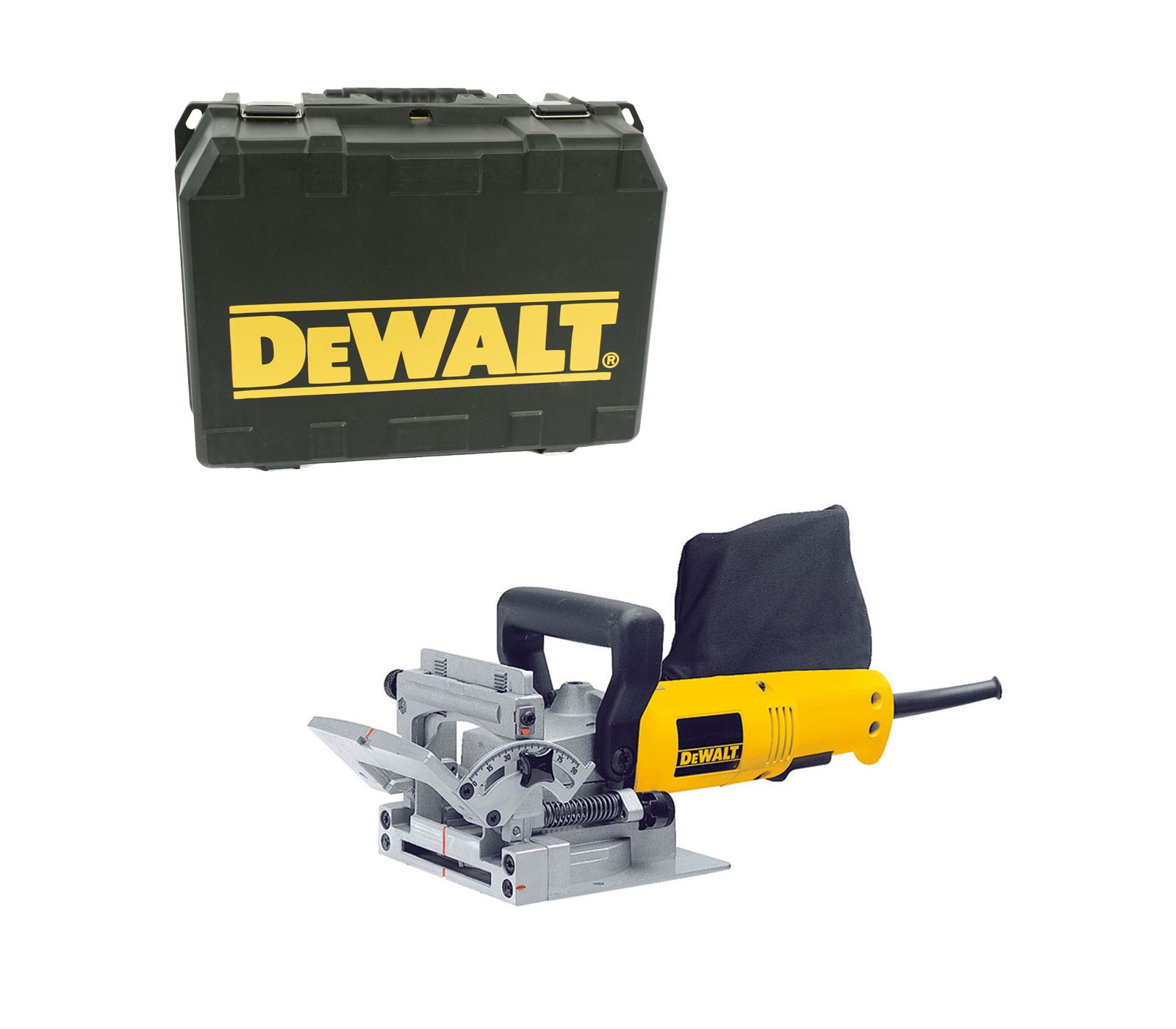 Dewalt elektrinės rankinės obliavimo staklės DW682K-QS, 600 W, 10000 aps/min + lagaminas