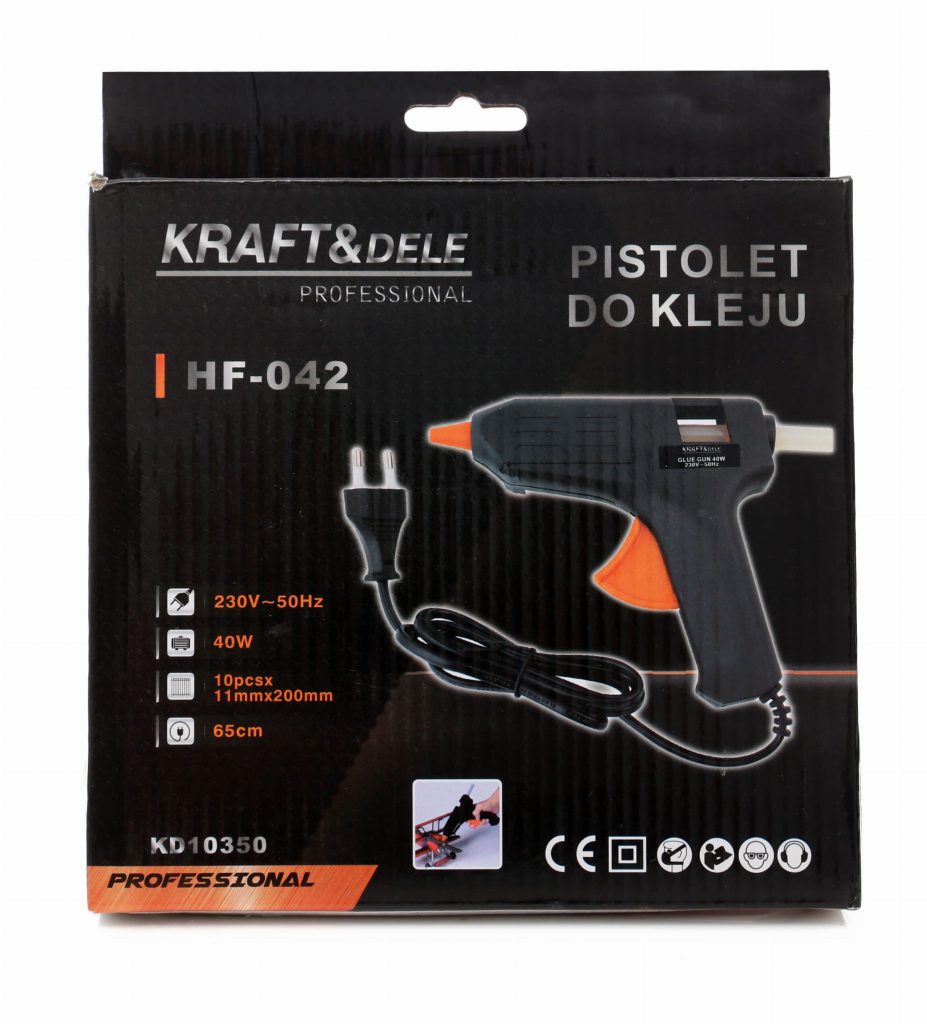 Karštų klijų pistoletas 40W + 7 klijų lazdelės KD10350