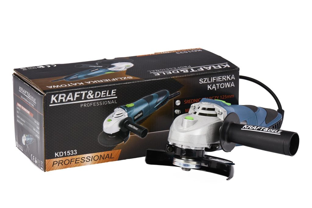 Elektrinis kampinis šlifuoklis - bulgarkė 125MM, 230V/900W KD1533