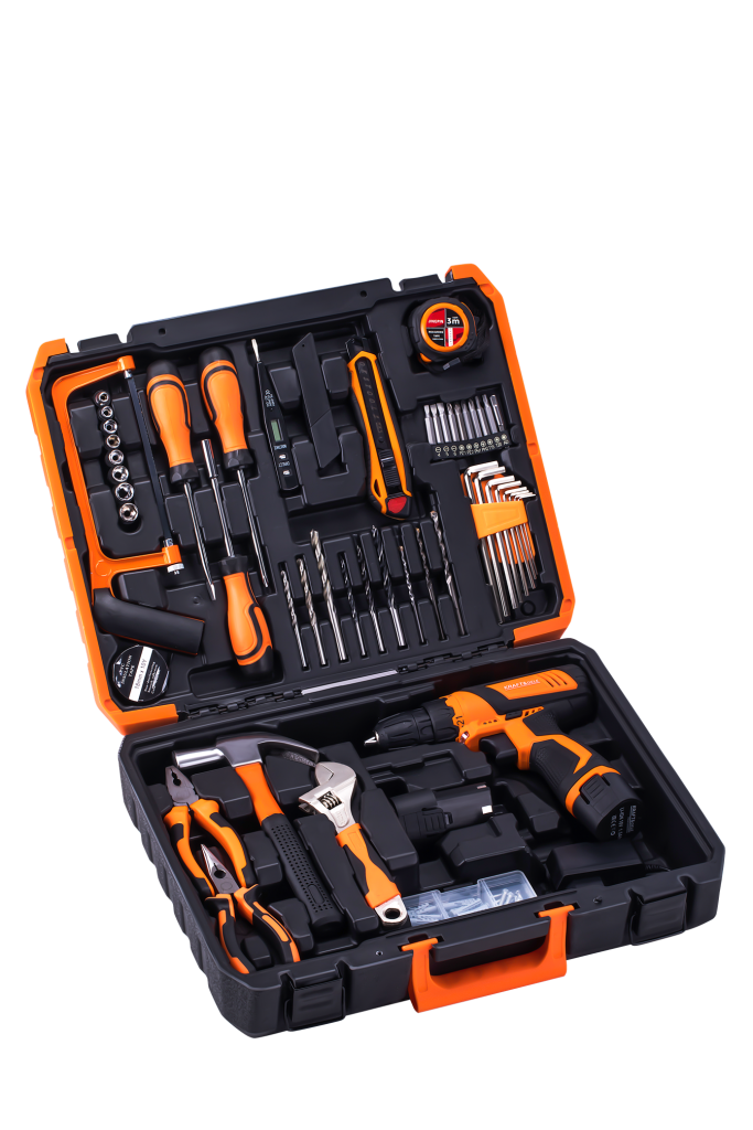 Grąžtų-suktuvų komplektas 18V 1.5Ah + priedai KD3357