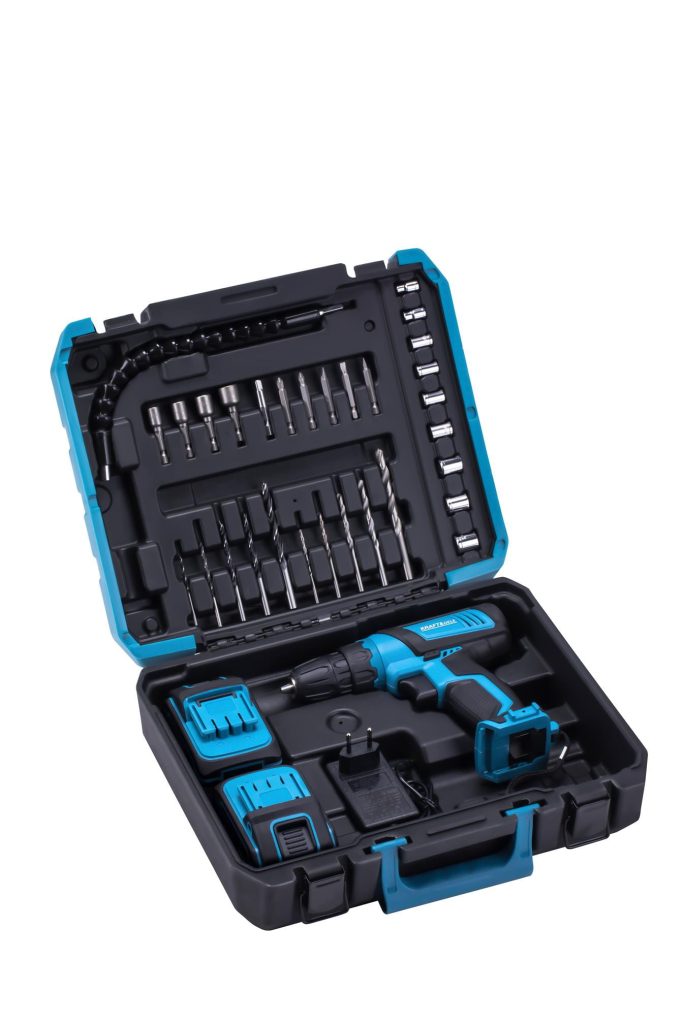 Grąžtų-suktuvų komplektas 21V 2Ah + priedai KD3355