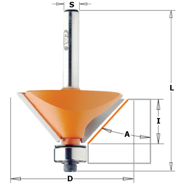 Freza HM S=8 D=31.7 (45 *), CMT