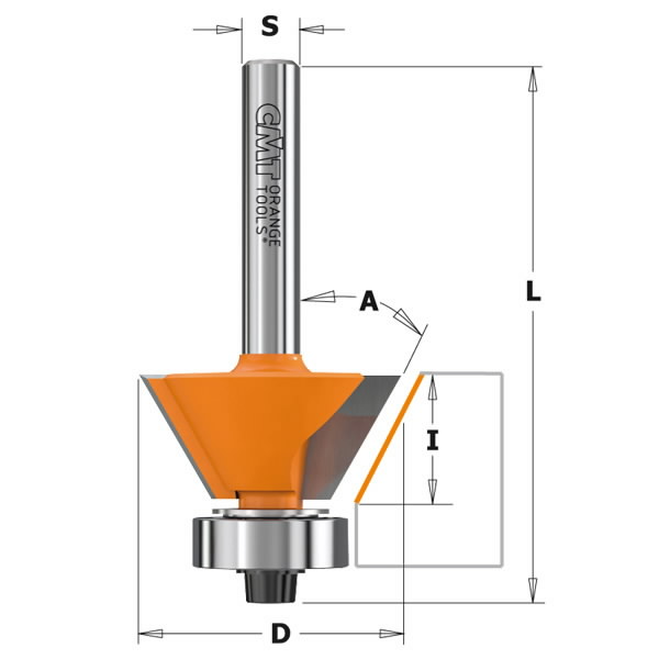 Freza (45*) HM S=8 D=27x5.5, CMT