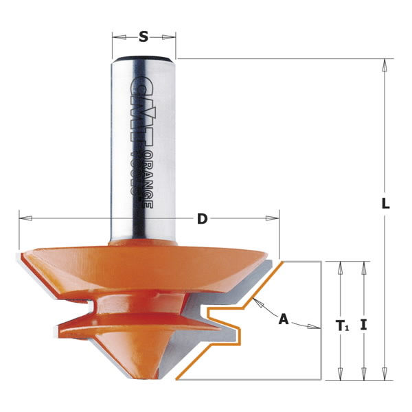 Freza 45* HM S=12 D=50.8x22.2, CMT