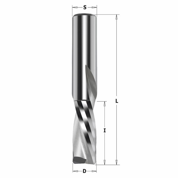 Freza Z2 NEG. D=3X12X60 S=8 HM RH, CMT
