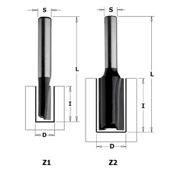 Freza S=8mm, D=12mm, CMT