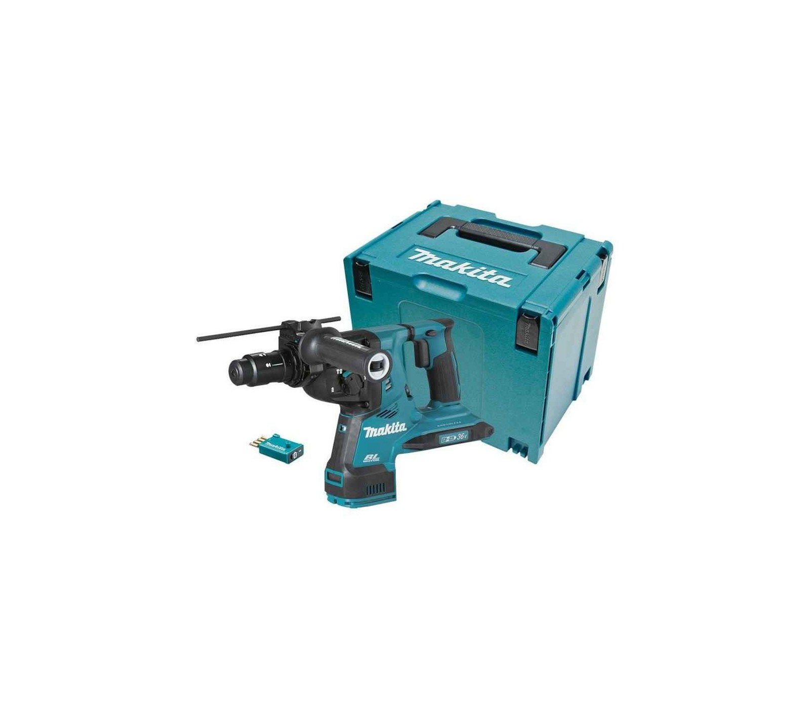 Akumuliatorinis perforatorius Makita DHR283ZJU, 2 x 18 V (be akumuliatoriaus ir įkroviklio)