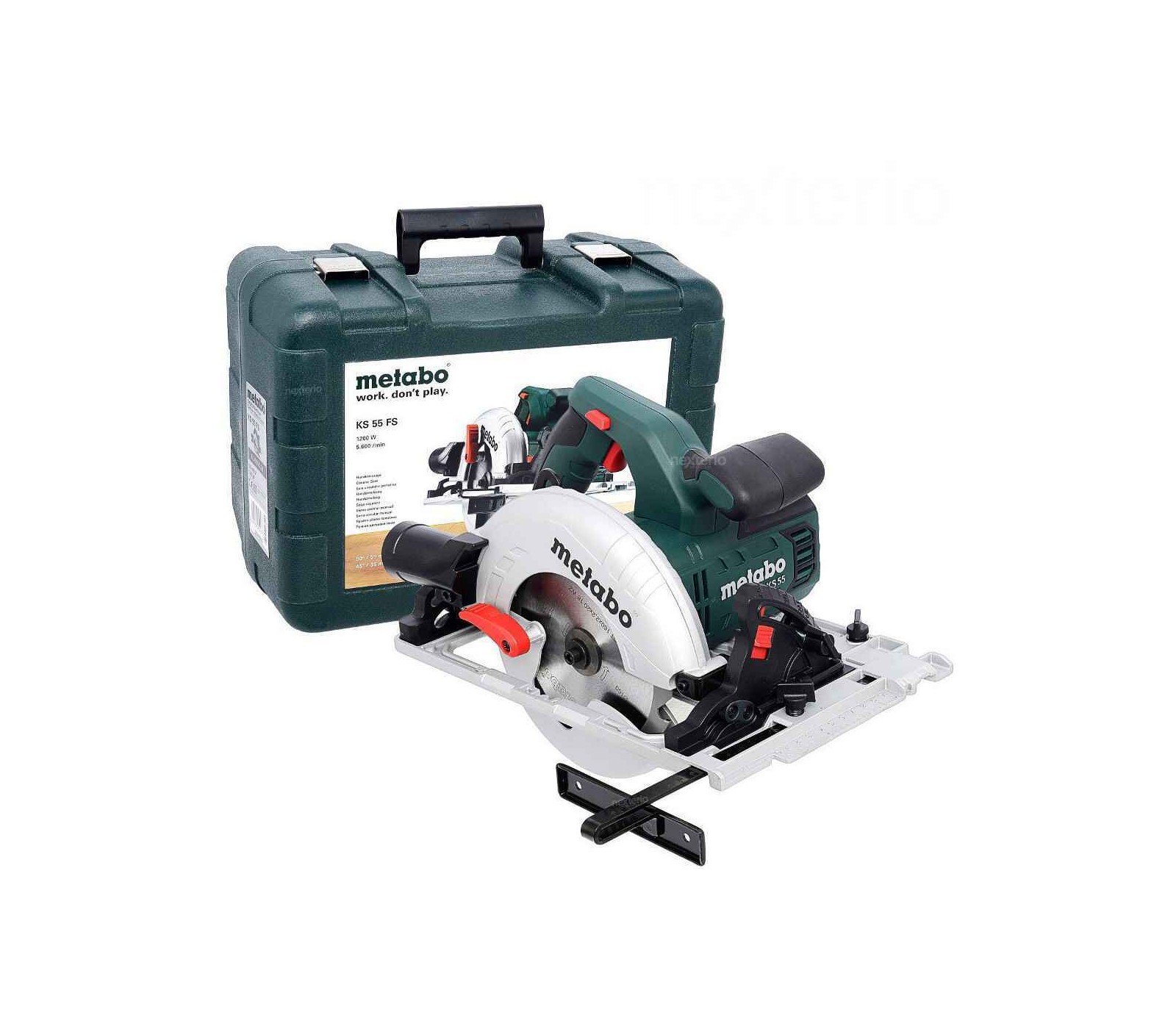 Elektrinis diskinis pjūklas Metabo  KS 55 F (600955500), 160 mm, 1200 W + lagaminas