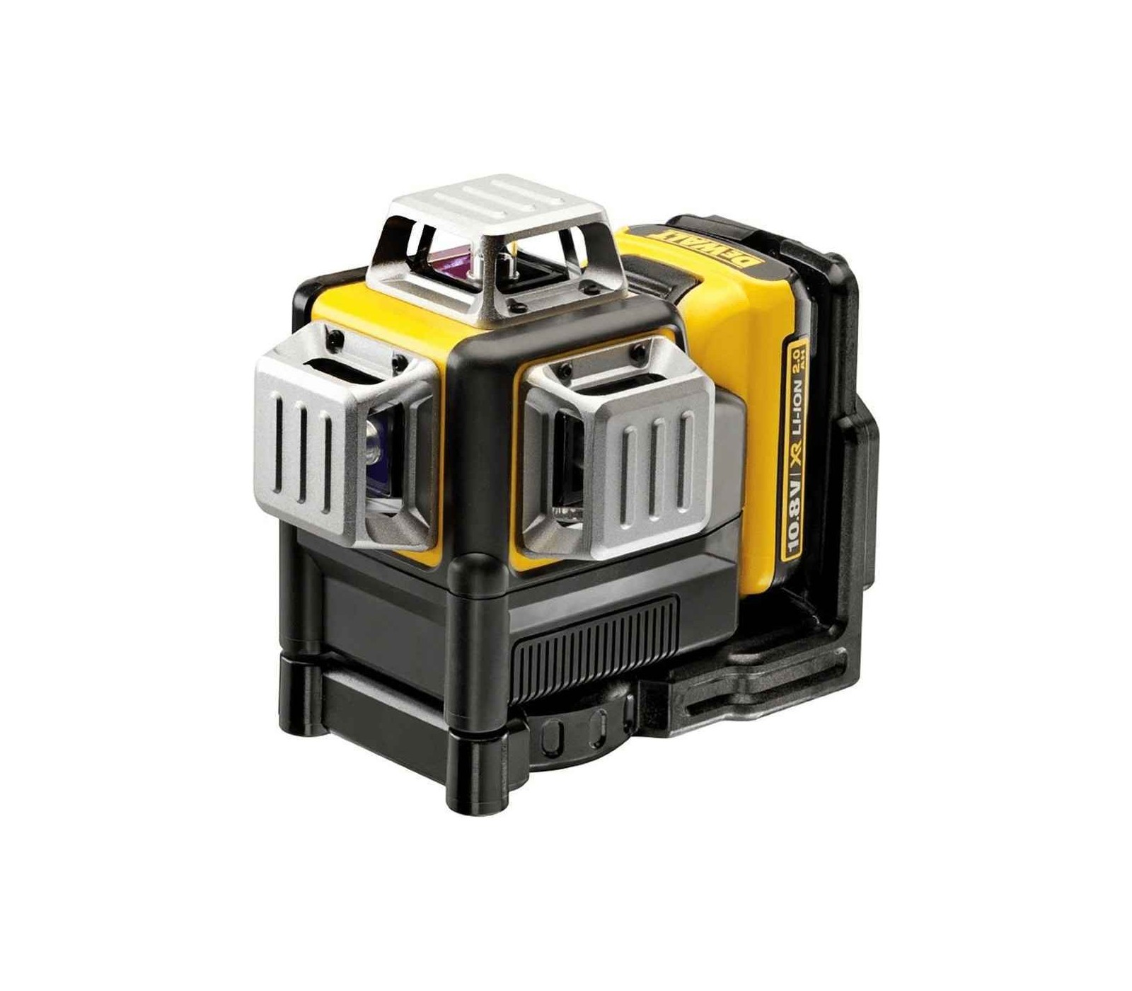 Dewalt akumuliatorinio raudono lazerinio nivelyro rinkinys DCE089D1R, 12 V, 1 x 2 Ah, įkroviklis, lagaminas + priedai