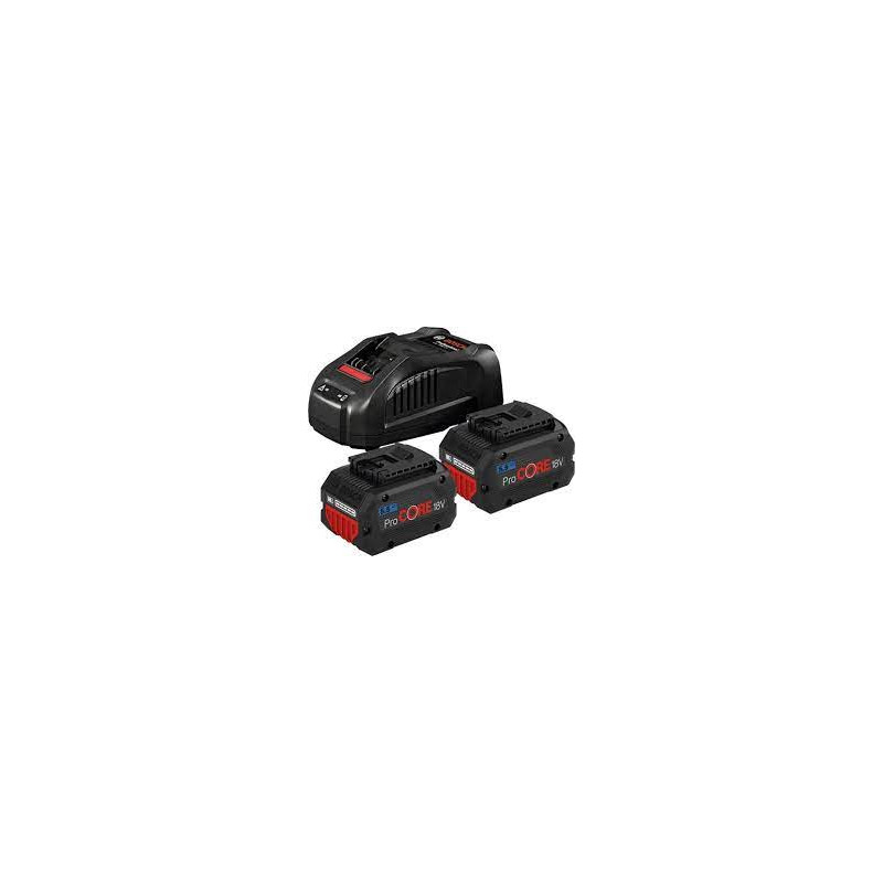 Akumuliatorių ir įkroviklio rinkinys Bosch GBA 2 x 5.5 Ah ProCORE + GAL 1880 CV, 18 V
