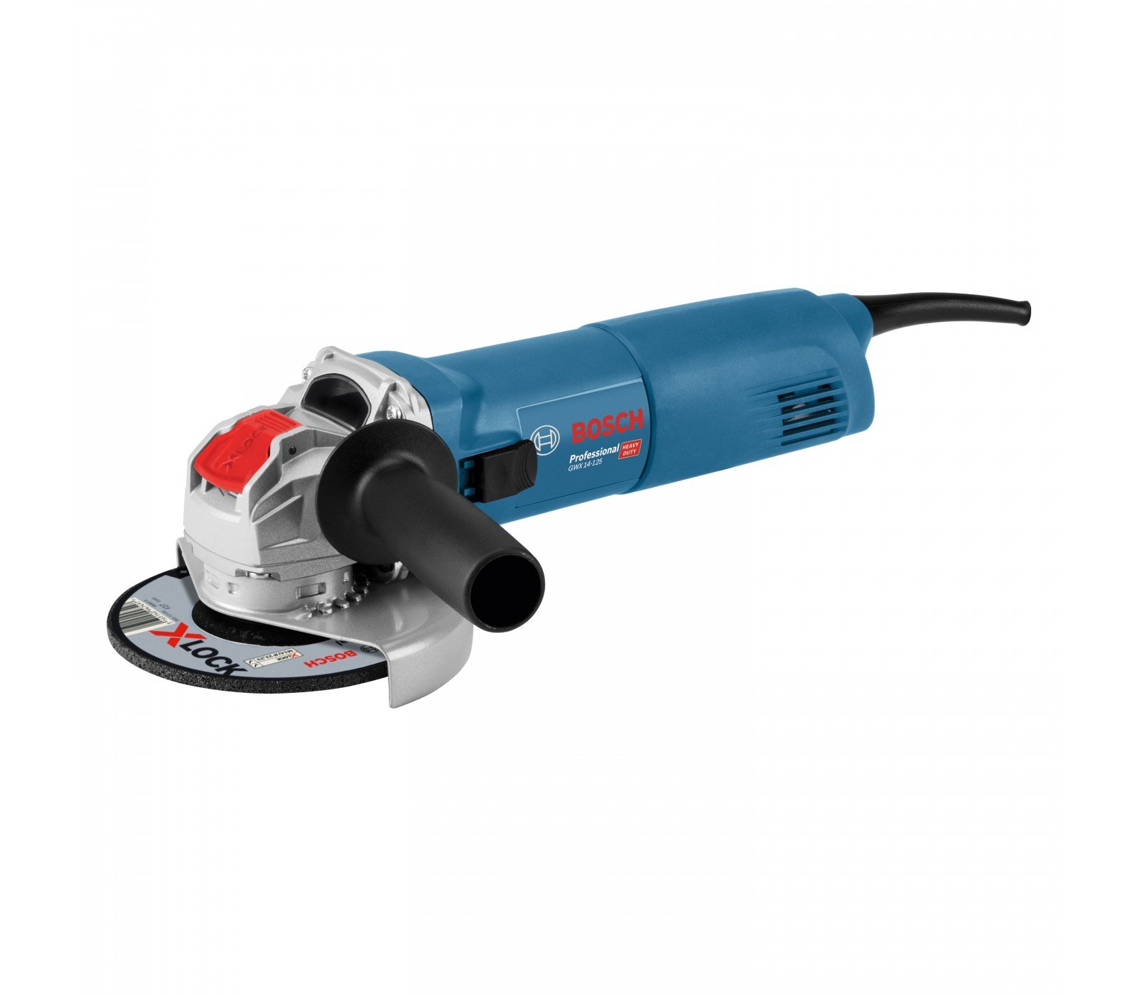 Elektrinis kampinis šlifuoklis Bosch X-LOCK GWX 14-125, 125 mm, 1400 W, kartoninėje pakuotėje