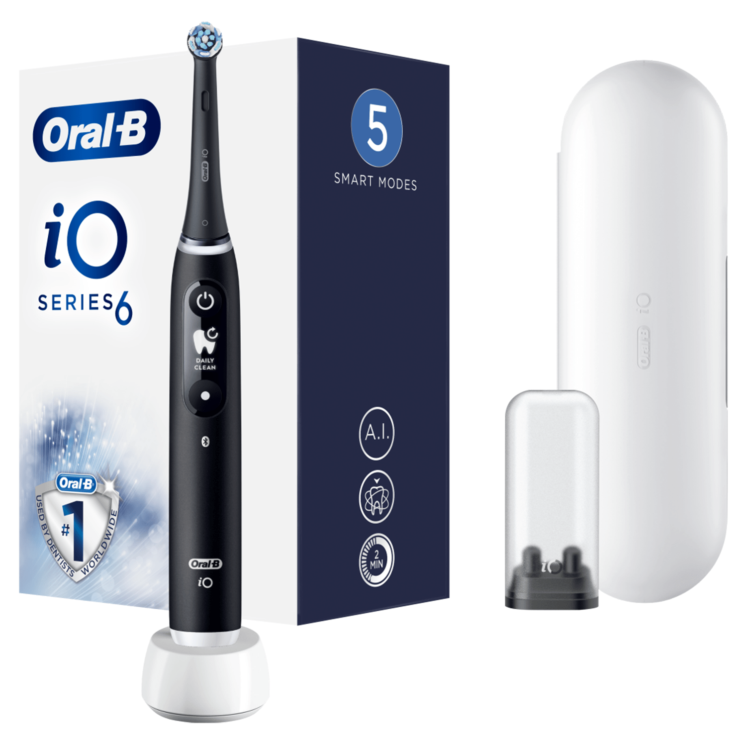 "Oral-B iO6" elektrinis garsinis dantų šepetėlis