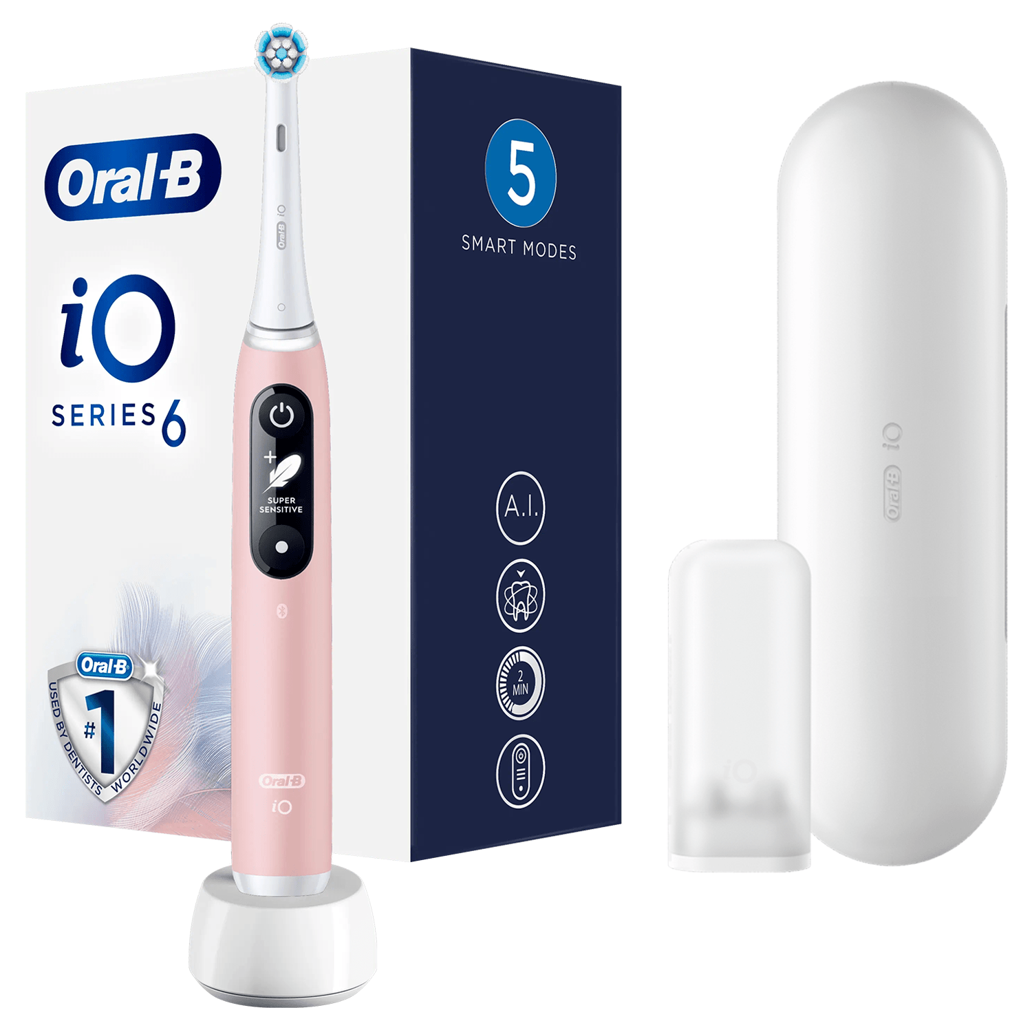 "Oral-B iO6" elektrinis garsinis dantų šepetėlis