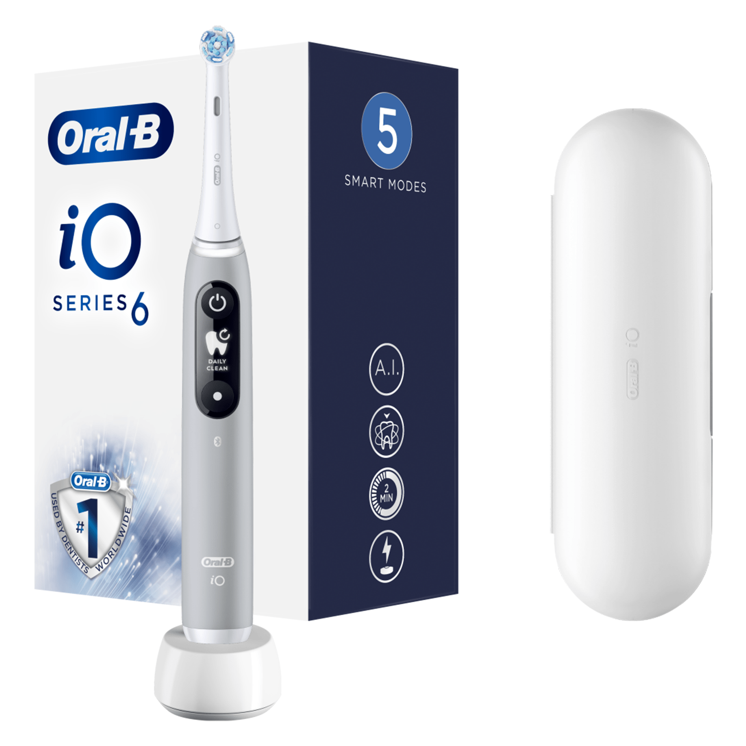 "Oral-B iO6" elektrinis garsinis dantų šepetėlis