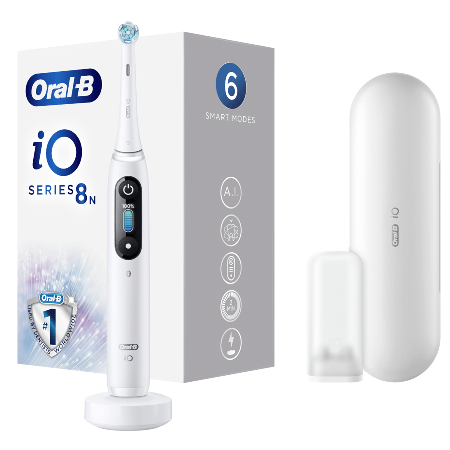 "Oral-B iO8" elektrinis garsinis dantų šepetėlis