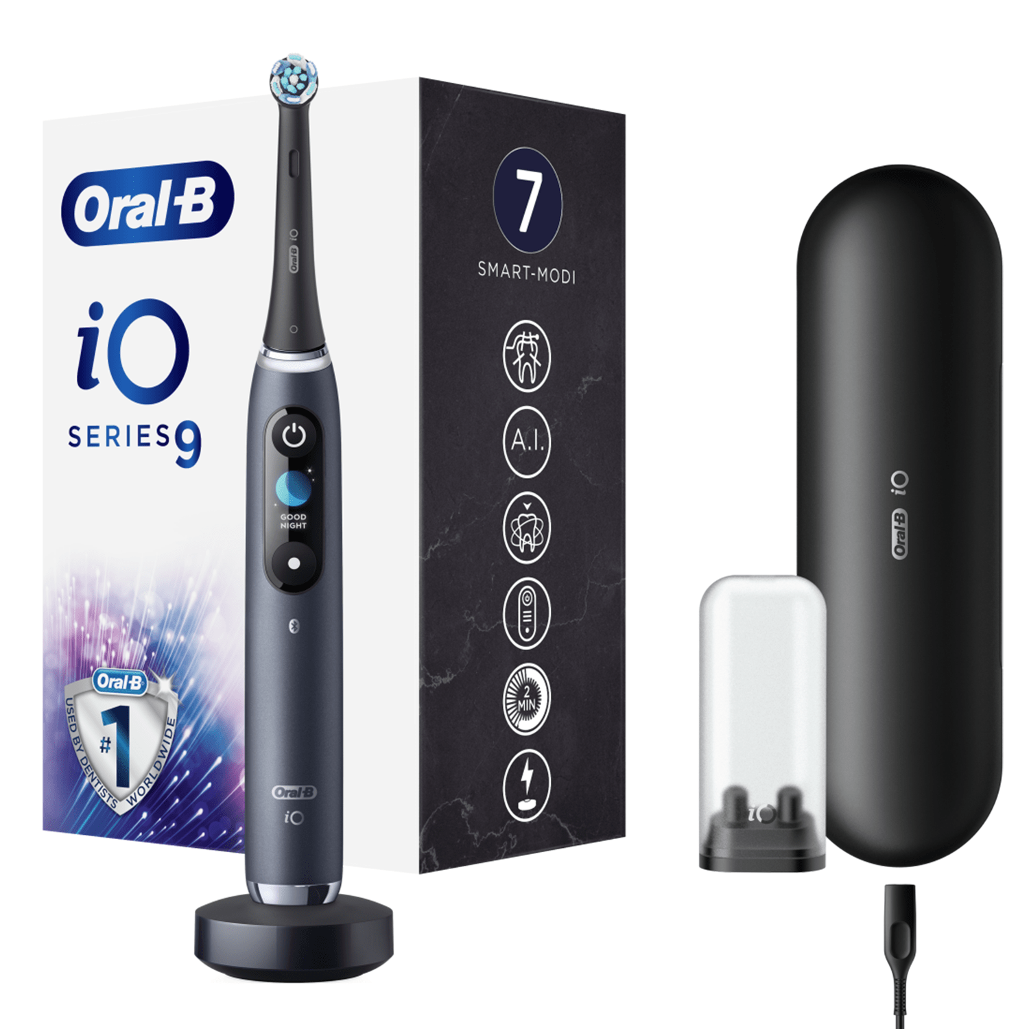 "Oral-B iO9" elektrinis garsinis dantų šepetėlis