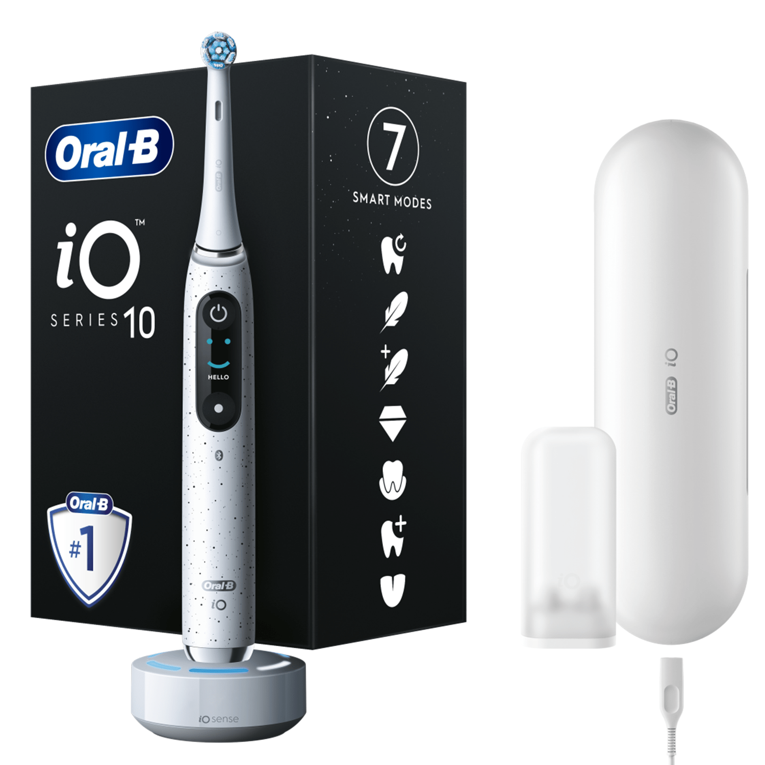 "Oral-B iO10" elektrinis garsinis dantų šepetėlis