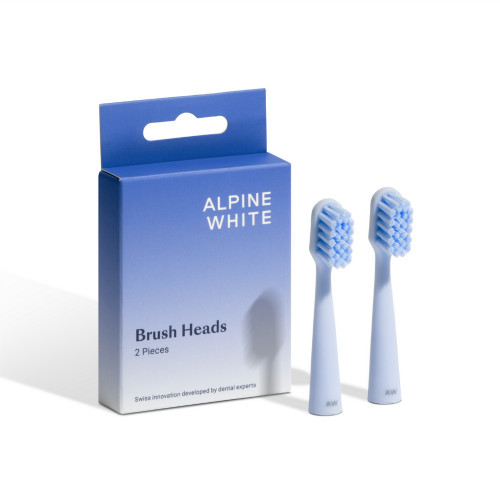 Alpine White Sonic Toothbrush Replacement Heads Keičiamos galvutės dantų šepetėliui, 2vnt