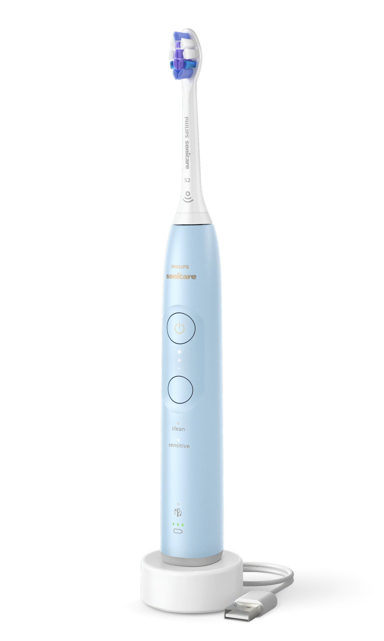 Philips Sonicare Series 6100, šviesiai mėlynas - Elektrinis dantų šepetėlis, HX7406/01