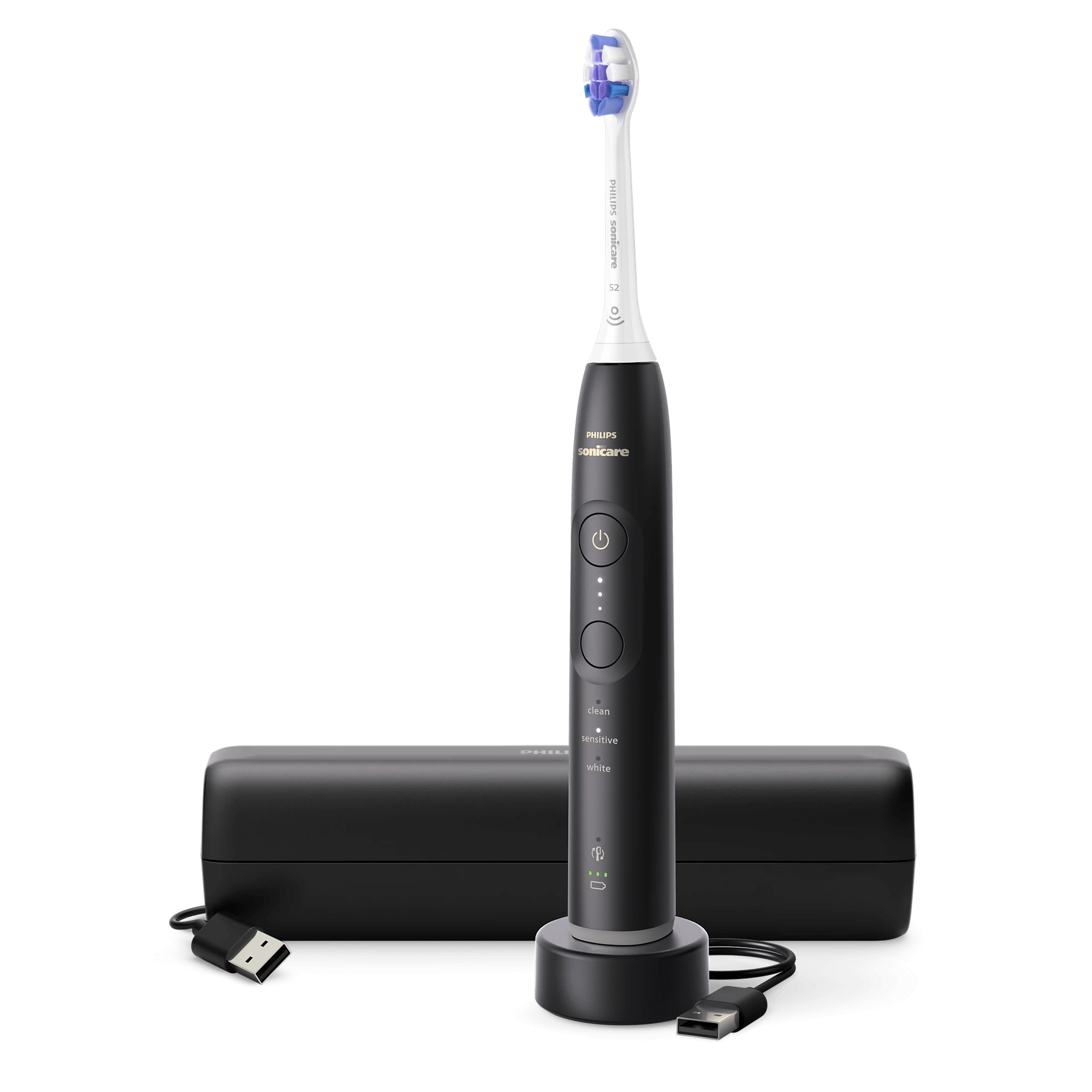 Philips Sonicare Series 6500, juodas - Elektrinis dantų šepetėlis, HX7411/02