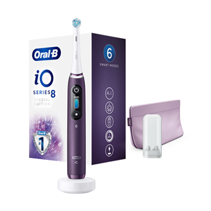 Oral-B iO8 elektrinis dantų šepetėlis Violet Ametrine (ribotas leidimas) IO8PURPLE