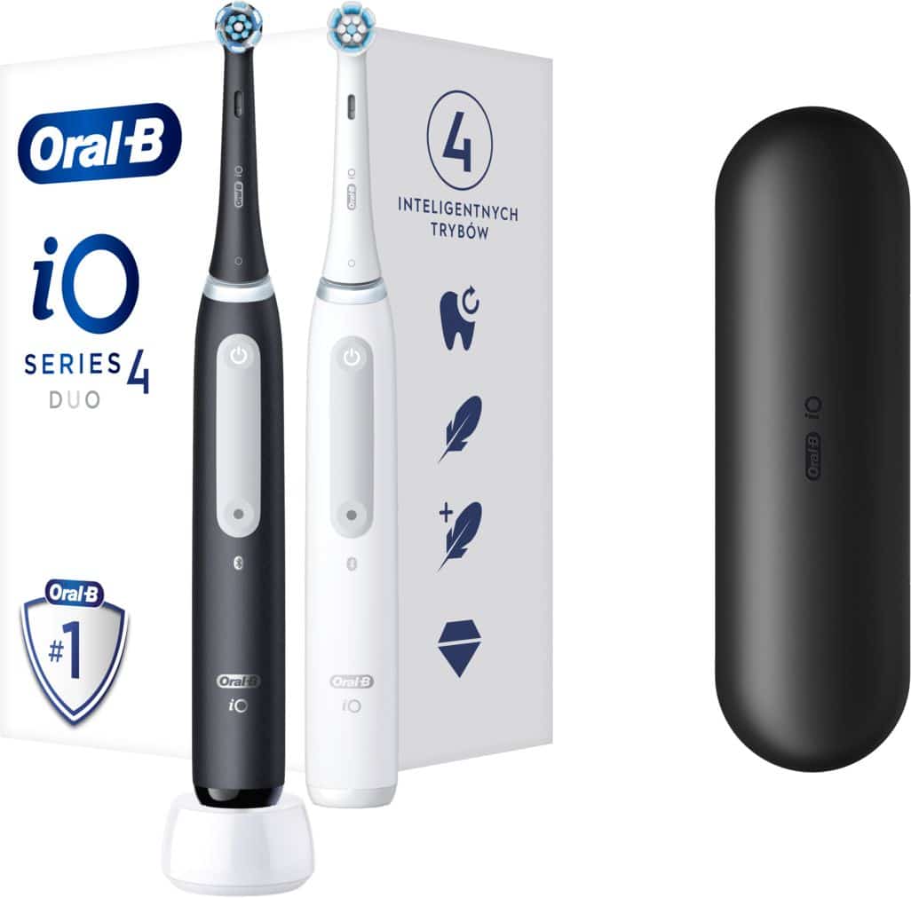 Oral-B iO4 Series Duo Pack Matt Black/Quite White