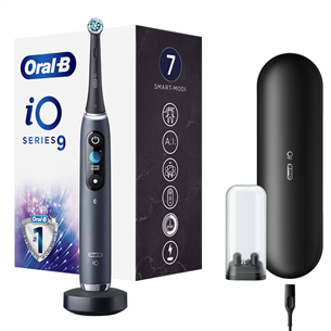 Braun Oral-B iO 9 Black Onyx - Elektrinis dantų šepetėlis, IO9BLACKONYX