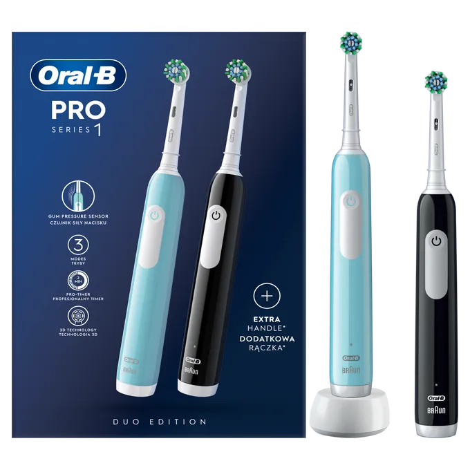Elektrinis dantų šepetukas Braun Oral-B Pro Series PROSERIES1DUO