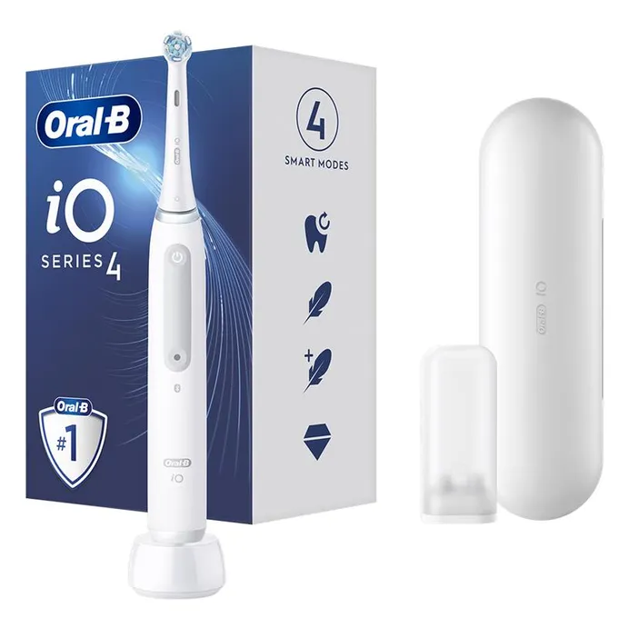Oral-B iO4 elektrinis dantų šepetėlis Gana baltas IO4QUITEWHITE