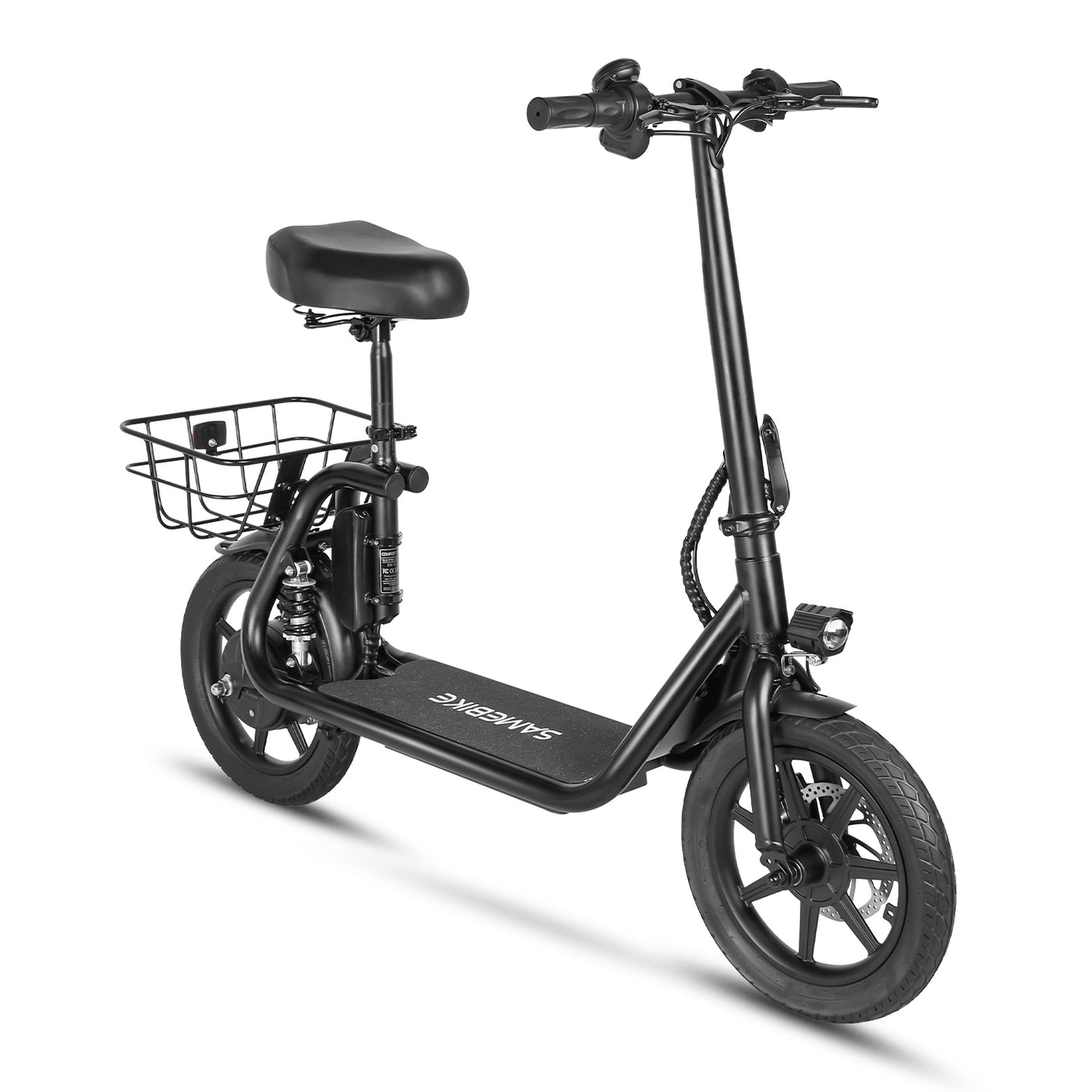SAMEBIKE SM-C02 sulankstomas elektrinis paspirtukas (su sėdyne)