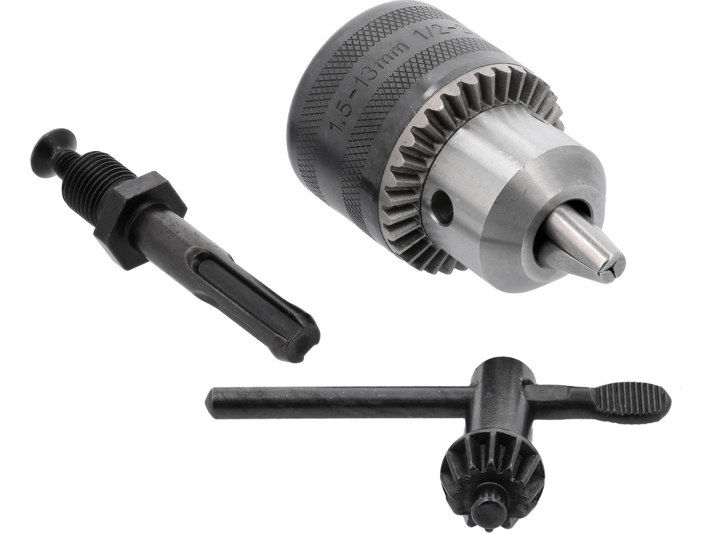 Grąžto griebtuvas su raktu ir SDS adapteriu | 1,5-13 mm | 1/2"-20UNF (YT-820302)