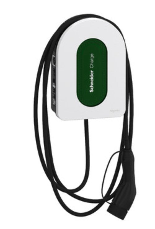 Schneider Electric EVH5A11N2C5 elektromobilių įkrovimo stotelė Žalia, Balta Siena 1