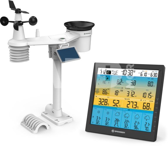 BRESSER 7-in-1 6 dienų 4CAST PRO SF WIFI Saulės orų centras 7-in-1