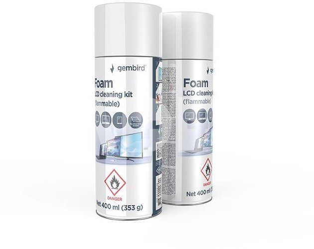 CLEANING KIT LCD FOAM 400ML/CK-LCD-08 GEMBIRD
