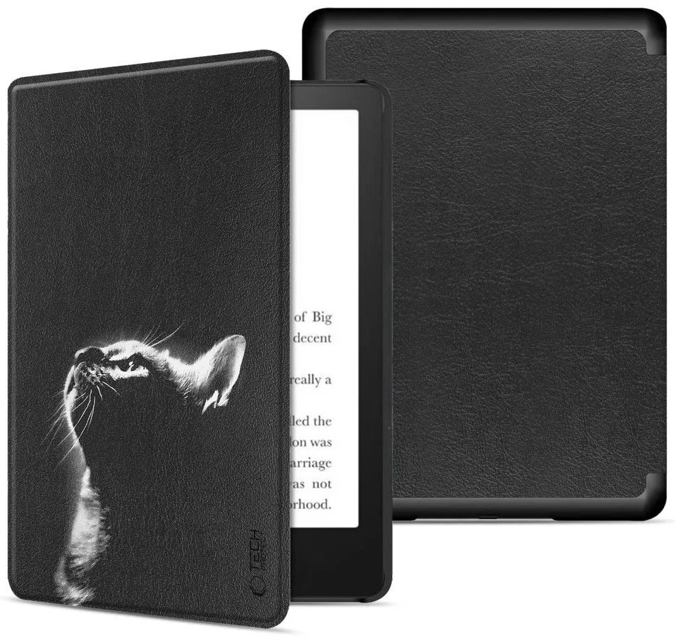 Tech-Protect e-reader case SmartCase Kindle Paperwhite/Colorsoft/Signature Edition, black cat