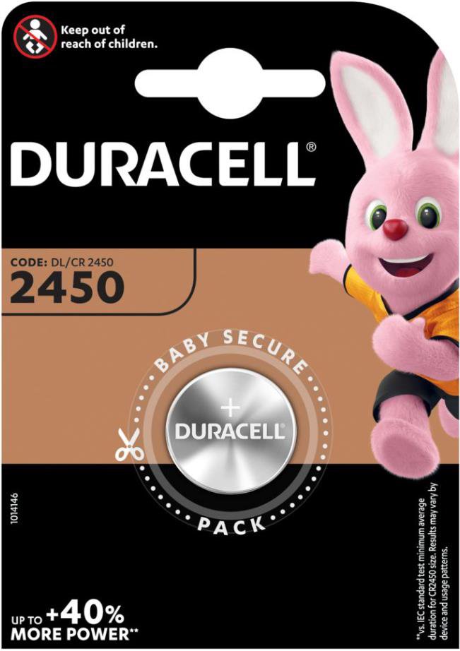 Elementai Duracell  CR2450  mAh  Lithium  1 pc(s)  DL2450 BL1