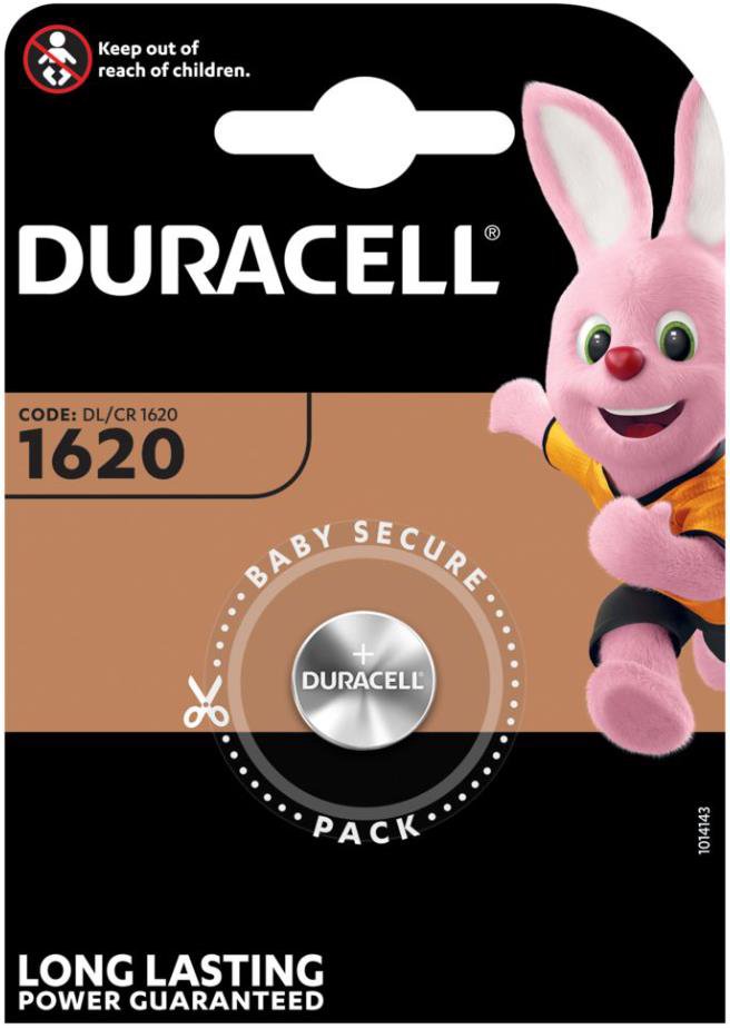 Elementai DURACELL CR1620, 1vnt., litis, 3V