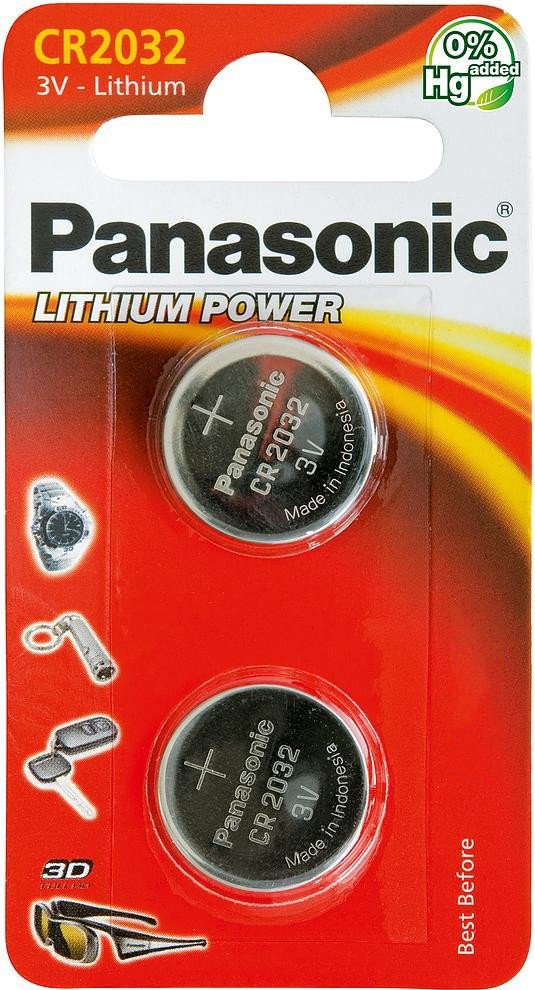 Elementai Panasonic Batteries CR-2032L/2BP