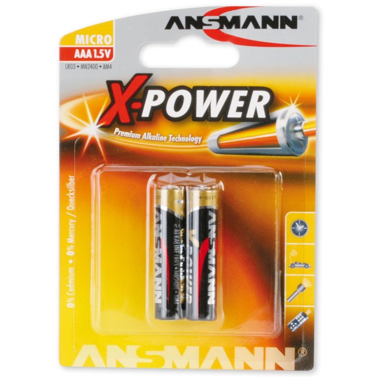 Elementai ANSMANN LR3(AAA), 2 vnt. / X-Power, alkaline