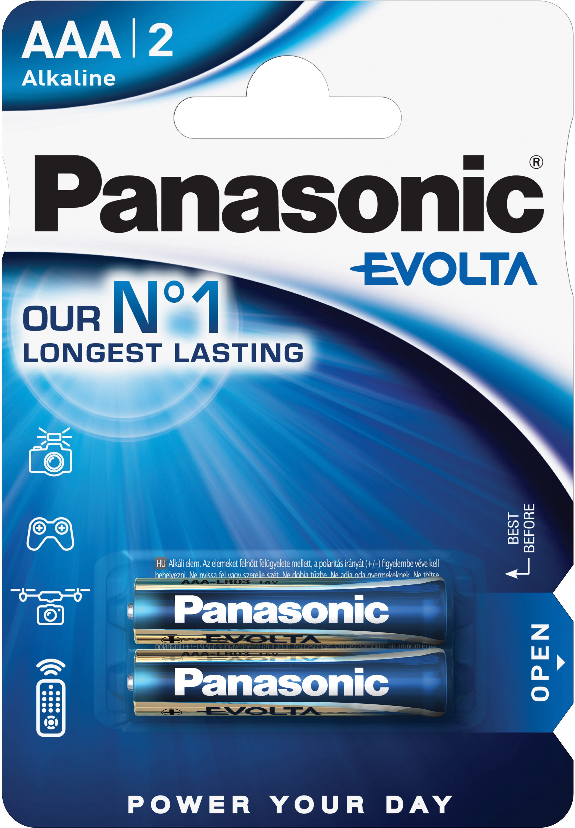 Elementai Panasonic Batteries LR03EGE/2BP