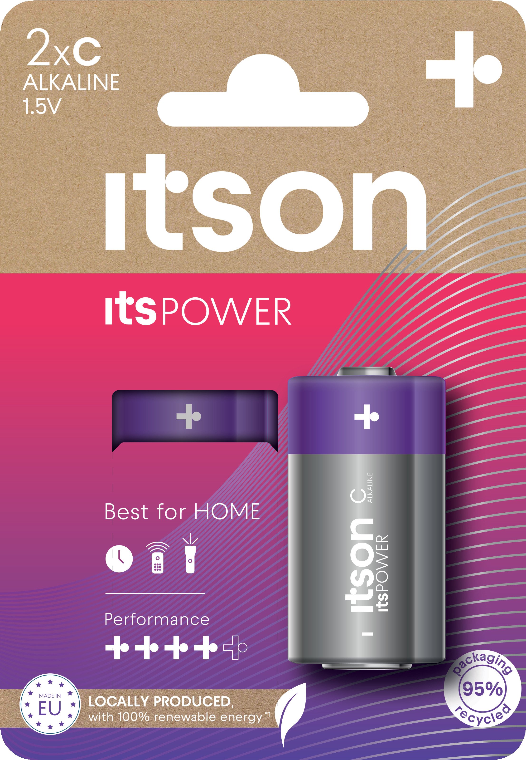 itson itsPOWER battery Alkaline LR14IPO/2CP