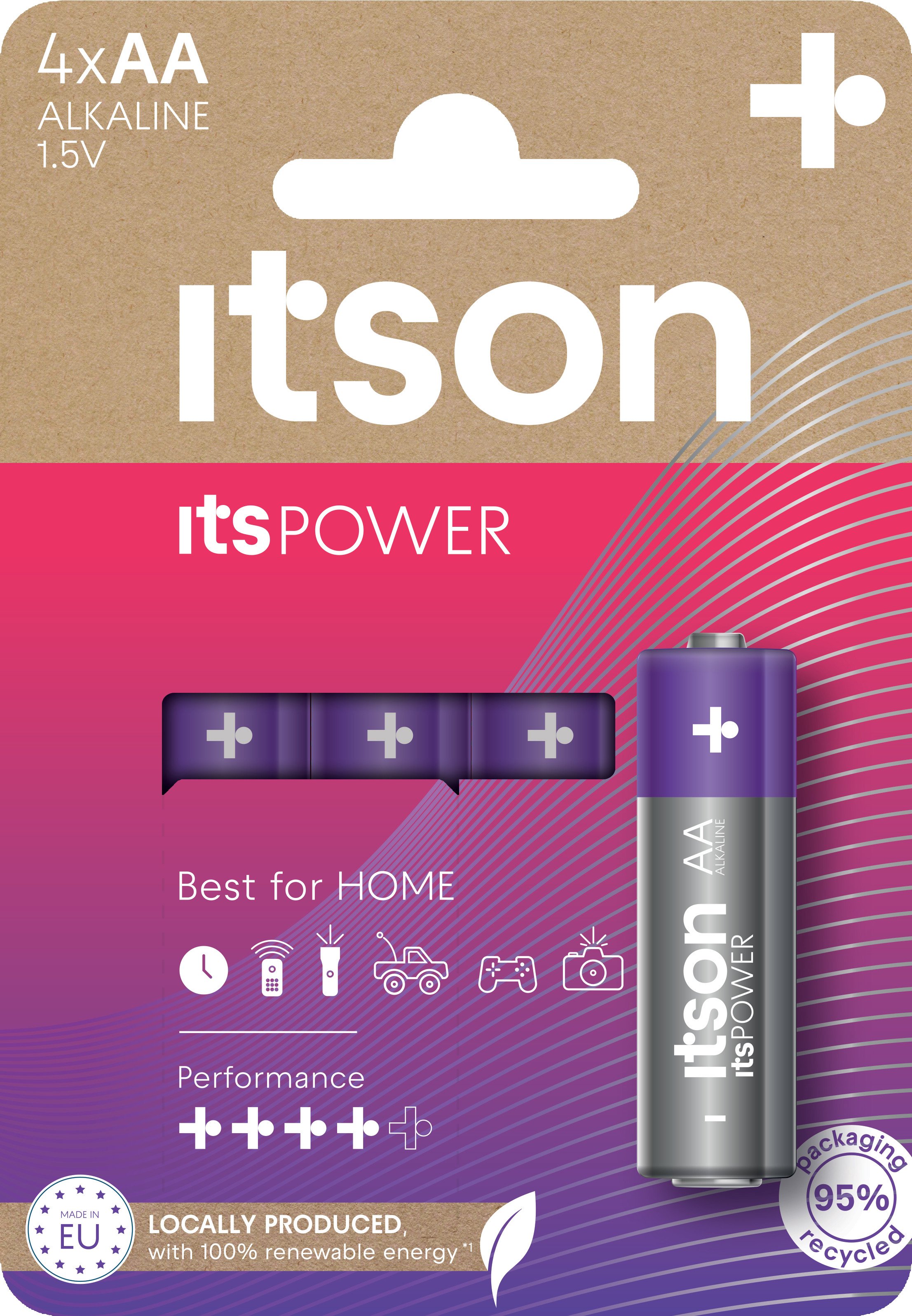 itson itsPOWER battery Alkaline LR6IPO/4CP